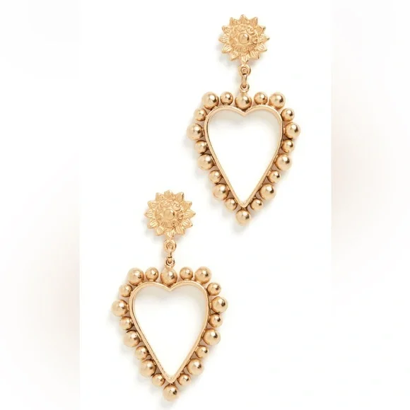 Brinker + Eliza ✨ Heart of Gold Earrings - Picture 2 of 8